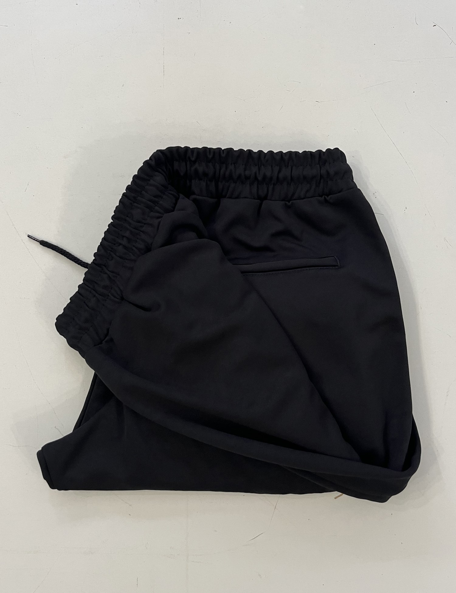 Ανδρική μαύρη φόρμα με λάστιχο στο τελείωμα Plus Size EP2401 φωτογραφία